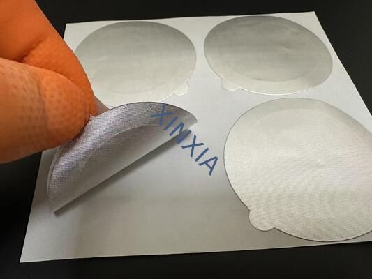 Quality Films Seal Cover Cap Seal Liner Aluminum Foil Seal For Tea Cans Yogurt Cans Self-Adhesive Aluminum Foil Seal for Tea Cans, Coffee Cans & Food Containers factory