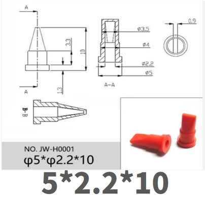 Quality 5*2.2*10mm Silicone / Fluoroelastomer Duckbill Valve for Medical Devices & Household Appliances factory