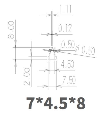 Quality 7*4.5*8mm Silicone / Fluoroelastomer Duckbill Valve for Medical Devices & Household Appliances factory