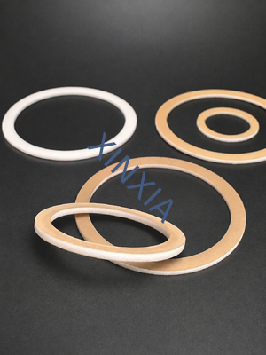 Quality 0.5–4.0 mm Custom PE-Laminated PTFE Membrane Double-Ring Gasket for Chemical Drum Lid Sealing factory
