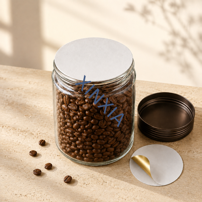 Quality 0.6–1.0 mm Wax-Free Aluminum Foil Paperboard Induction Seal Liner for Glass Coffee Jars factory