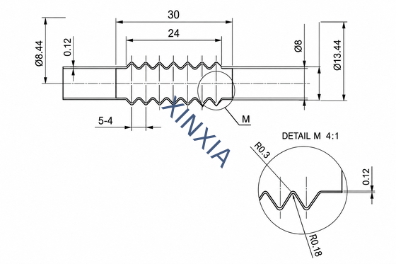 Quality 30 × Ø13.44 mm Medical-Grade VMQ Silicone Bellows Tube for Medical Devices and Precision Equipment factory