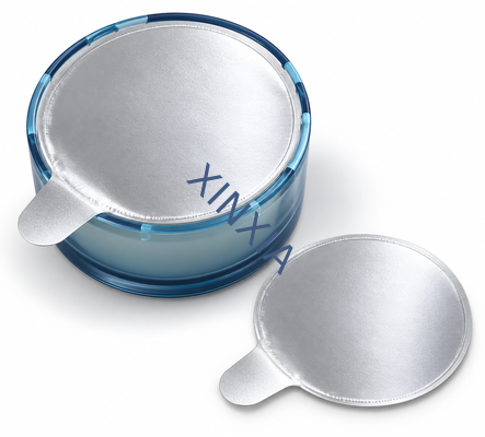 Quality 0.15 mm × 65 mm Heat-Sealable Aluminum Foil Seal with 20 mm Pull Tab for Car Air Freshener Containers factory